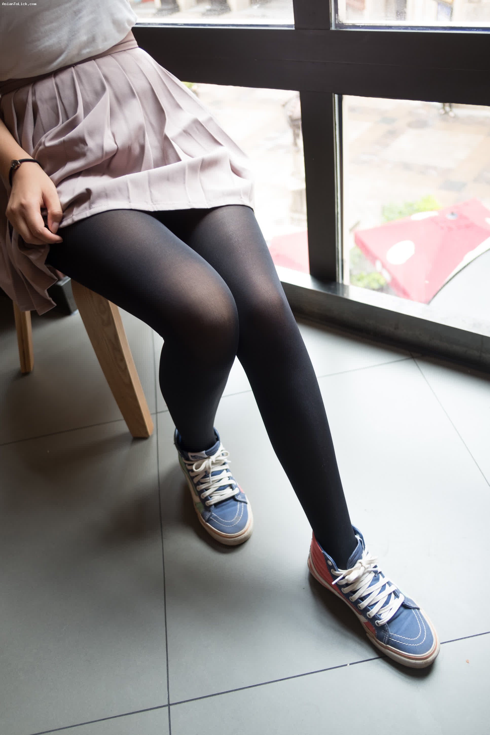 图库-高中生的户外白丝_森萝财团BETA系列-002